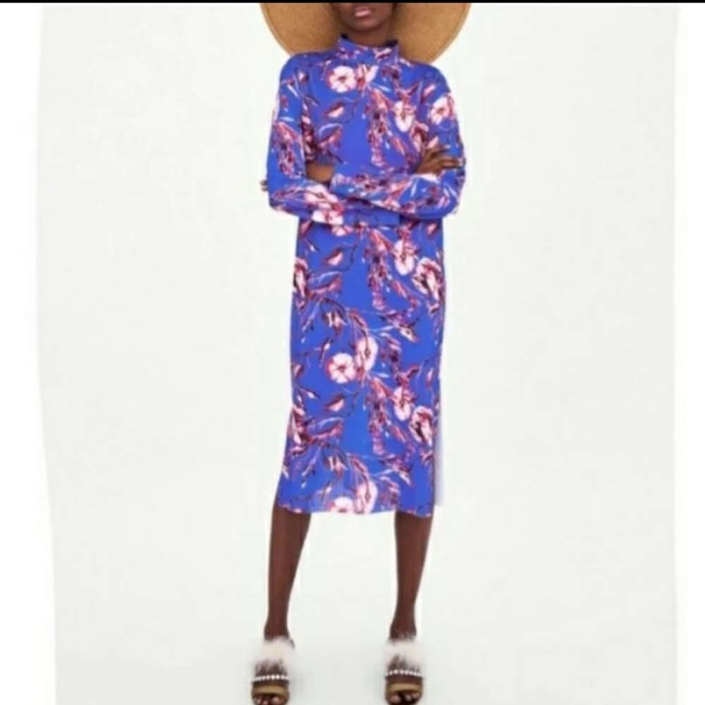 Zara Floral Midi Dress
